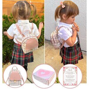 Mini Toddler Backpack 1 2 3 Year Old Girl | Small Baby Backpack For Girls (8" H)